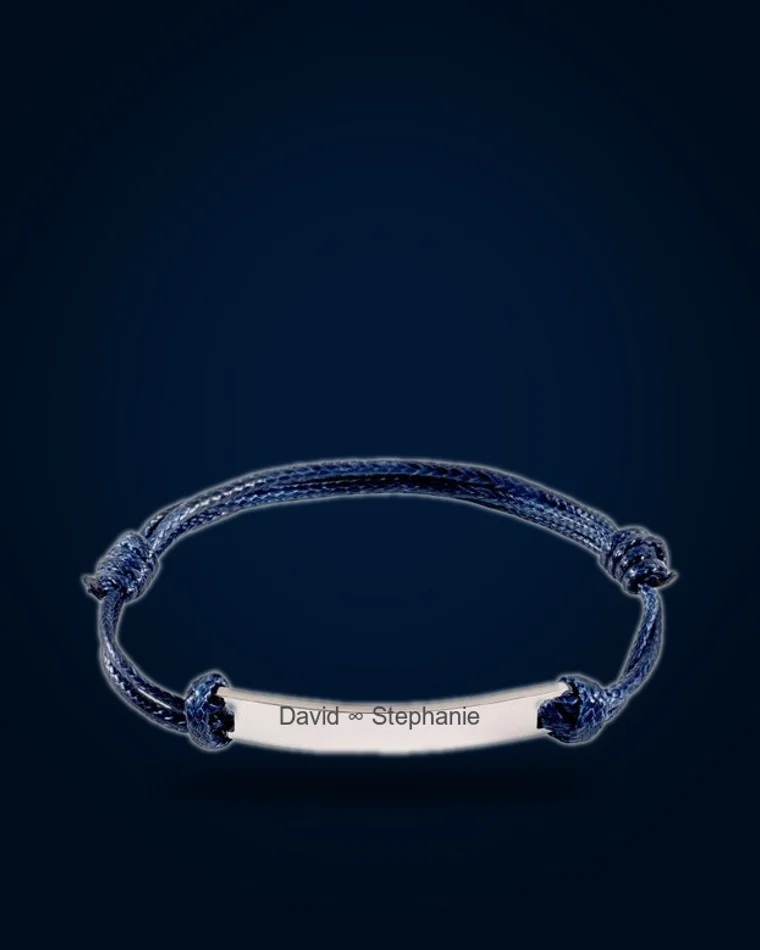 Pulsera grabada — Acero inoxidable